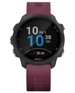 Garmin GPS-Laufuhr "Forerunner 245" Dunkelrotes Armband -Sportbekleidung engelhorn Garmin GPS Laufuhr Forerunner 245 dunkelrotes Armband Detailansicht 04 V1015983K v1