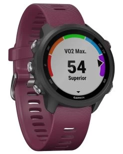 Garmin GPS-Laufuhr "Forerunner 245" Dunkelrotes Armband -Sportbekleidung engelhorn Garmin GPS Laufuhr Forerunner 245 dunkelrotes Armband Detailansicht 05 V1015983K v1