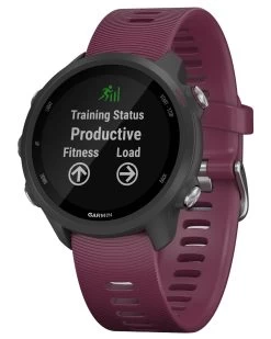 Garmin GPS-Laufuhr "Forerunner 245" Dunkelrotes Armband