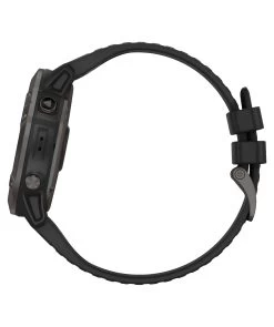 Garmin GPS-Multifunktionsuhr "Fenix 6X Pro Solar" Schwarz/Schiefergrau DLC, Titan-Lünette -Sportbekleidung engelhorn Garmin GPS Multifunktionsuhr Fenix 6X Pro Solar SchwarzSchiefergrau DLC Titan Luenette Detailansicht V1066897E v1