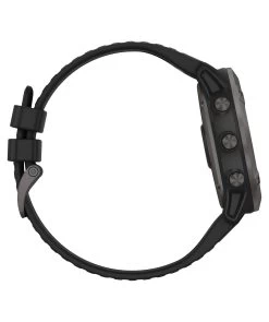 Garmin GPS-Multifunktionsuhr "Fenix 6X Sapphire" Schwarz/Schiefergrau DLC -Sportbekleidung engelhorn Garmin GPS Multifunktionsuhr Fenix 6X Sapphire SchwarzSchiefergrau DLC Detailansicht 02 V1066897L v1