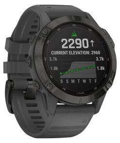Garmin Smartwatch "Fenix 6 Pro Solar" -Sportbekleidung engelhorn Garmin Smartwatch Fenix 6 Pro Solar Detailansicht 05 V1069398D v1