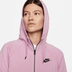 Nike Sportswear Damen Sweatjacke Mit Kapuze ESSENTIAL FLEECE FZ HOODIE -Sportbekleidung engelhorn Nike Sportswear Damen Sweatjacke mit Kapuze ESSENTIAL FLEECE FZ HOODIE Detailansicht 08 V1077302V v1