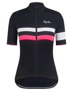 Rapha Damen Fahrradtrikot BREVET JERSEY Kurzarm