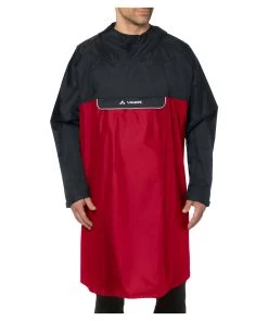 VAUDE Regencape / Regenponcho - Valero Poncho Mit Arm -Sportbekleidung engelhorn VAUDE Regencape Regenponcho Valero Poncho mit Arm Detailansicht V1000425V v1