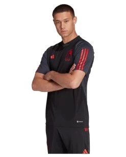 Adidas Performance Herren Fußballtrikot BELGIEN WM 22/23 WARM UP -Sportbekleidung engelhorn adidas Performance Herren Fussballtrikot BELGIEN WM 2223 WARM UP Detailansicht 05 V1075549T v1