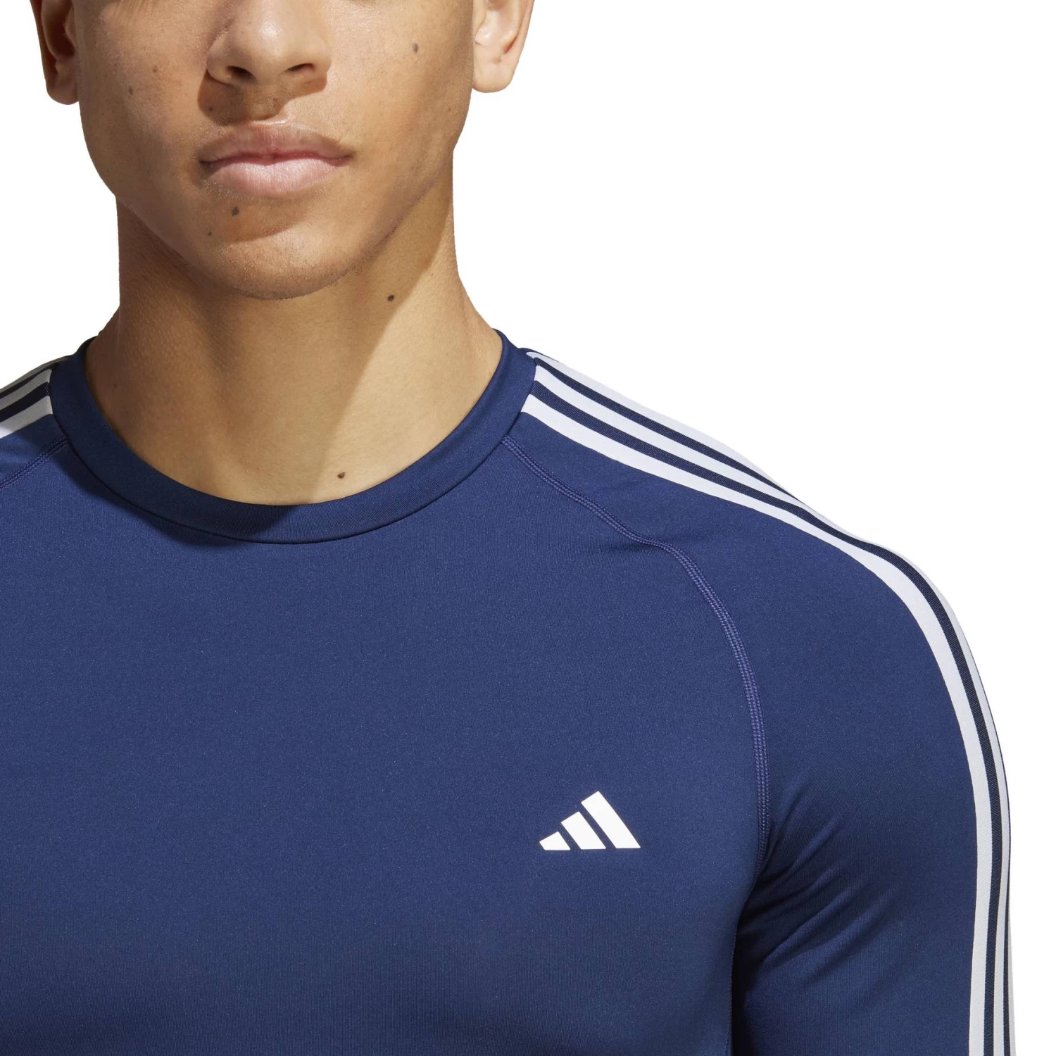 Adidas Performance Herren Trainingsshirt TECHFIT 3-STREIFEN TRAINING LONGSLEEVE 6 Adidas Performance Herren Trainingsshirt TECHFIT 3-STREIFEN TRAINING LONGSLEEVE – Bild 4