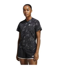Adidas Performance Damen Laufshirt OWN THE RUN CAMO -Sportbekleidung engelhorn partner adidas Performance Damen Laufshirt OWN THE RUN CAMO Detailansicht V1078072C v1